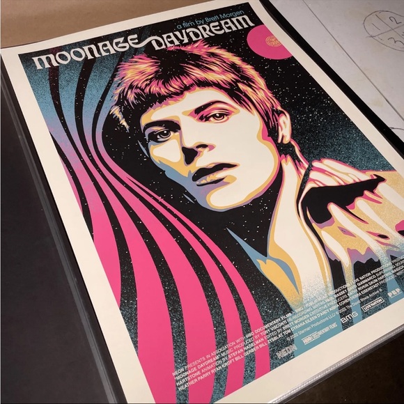 David Bowie Poster Obey Moonage Daydream 18x24” Screen Print Shepard Fairey - Picture 4 of 9
